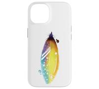 Carcasa para iPhone 14 Floral Feather For Spring and Summer Cute Surf Beach Graphic