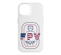 Carcasa para iPhone 14 FPV Drone & Bandera Americana - Quadcopter USA Pilot Patriotic