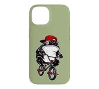 Carcasa para iPhone 14 Freestyle BMX Bike, Ciclista Bicicleta Sapo-Rana BMX Bici