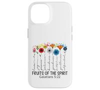 Carcasa para iPhone 14 Fruits of The Spirit Gálatas 5 22 Verso de la Biblia Cristiano