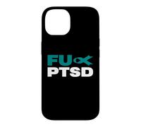 Carcasa para iPhone 14 FU PTSD Awareness - Camiseta de Manga Corta, diseño con Texto en inglés