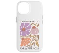 Carcasa para iPhone 14 Fuiste Creado con un propósito de Arte Floral