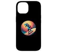 Carcasa para iPhone 14 Fun Dinosaur Skateboarder Skater Design