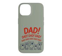 Carcasa para iPhone 14 Funny Cat Dad Yelling Cats Father's Day