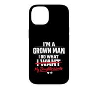 Carcasa para iPhone 14 Funny Dad Father I'm A Grown Man I Do What My Daughter Wants