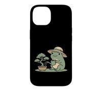 Carcasa para iPhone 14 Funny Frog Bonsai Gardening Japanese Style Plant Lover
