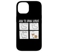 Carcasa para iPhone 14 Funny How To Draw Pembroke Welsh Corgi Dog Lover