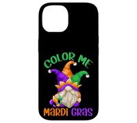 Carcasa para iPhone 14 Funny Mardi Gras Quote For Women and Men with Carnival GNOME