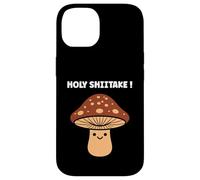 Carcasa para iPhone 14 Funny Minimalist Mushroom Simple Holy Shiitake