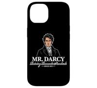 Carcasa para iPhone 14 Funny Mr. Darcy arruinando los estándares románticos Desde 1813