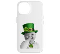 Carcasa para iPhone 14 Funny Niche Baby Gen z Meme Giggling AI Laughing St. Patrick