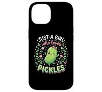 Carcasa para iPhone 14 Funny Pickle Costume, Just a Girl Who Loves Pickles