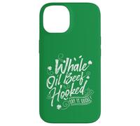 Carcasa para iPhone 14 Funny St Patricks Day Top for Women Whale Oil Beef Hooked