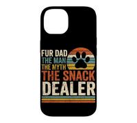 Carcasa para iPhone 14 Fur Dad The Man The Myth The Snack Dealer Retro Dog Parent