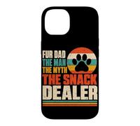 Carcasa para iPhone 14 Fur Dad The Man The Myth The Snack Dealer Retro Dog Parent