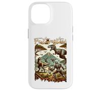 Carcasa para iPhone 14 Futuristic Dinosaur Battle Sci Fi Action Art Warrior