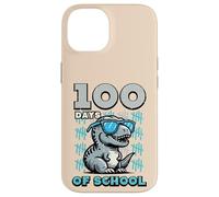Carcasa para iPhone 14 Gafas de Sol con diseño de Dinosaurio 100 Days of School Trex Kids