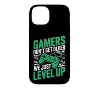 Carcasa para iPhone 14 Gamers Don't Get Older We Just Level Up Funny Gamer Retro