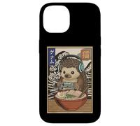 Carcasa para iPhone 14 Gaming Erizo Ramen Retro Lindo Anime Japonés Gamer Animal