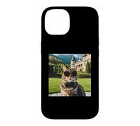 Carcasa para iPhone 14 Gato en el Castillo de Peles