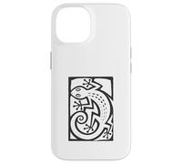 Carcasa para iPhone 14 Gecko Linocut Style Minimalista Animal Art
