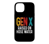 Carcasa para iPhone 14 Gen X Raised On Hose Agua Divertido Humor Retro Generación X