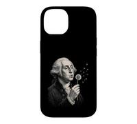 Carcasa para iPhone 14 George Washington Blowing Desea un Divertido Diente de león Desgastado