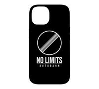 Carcasa para iPhone 14 Germany Autobahn NO Speed Limit Sign Symbol BUNDESAUTOBAHN