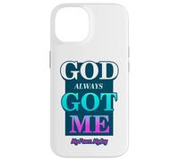 Carcasa para iPhone 14 God Always Got Me, My Peace My Joy Cool Quotes Graphic