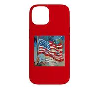 Carcasa para iPhone 14 God Bless America Land That I Love US Flag Pintura artística