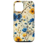 Carcasa para iPhone 14 Gráfico de patrón de Acuarela Forget Me Not Flower