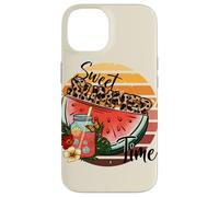 Carcasa para iPhone 14 Gráfico de sandía Dulce de Verano, Estilo Retro