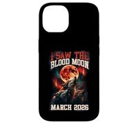 Carcasa para iPhone 14 Gráfico Retro de I Saw The Blood Moon 2026 Howling Wolves