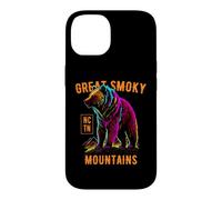 Carcasa para iPhone 14 Gran diseño de Oso Smoky Mountains USA