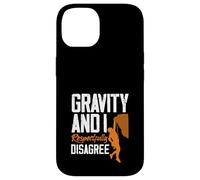Carcasa para iPhone 14 Gravity and I Respectfully Disagree Escalar Divertido