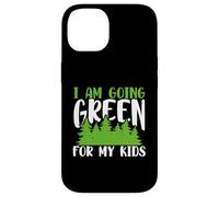 Carcasa para iPhone 14 Green Planet Me Estoy volviendo Verde para el Medio Ambiente de mis Hijos