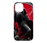 Carcasa para iPhone 14 Guadaña de la Parca Ángeles caídos Arte de Terror gótico Oscuro