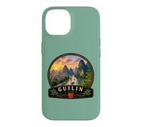 Carcasa para iPhone 14 Guilin China Montañas Karst Li Río Paisaje Viaje Desig