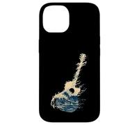 Carcasa para iPhone 14 Guitarra Wave Art Japonés Cool Hombres Mujeres Motivo Amante De La M