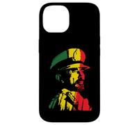 Carcasa para iPhone 14 Haile Selassie Art Etiopía Reggae Rasta
