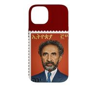 Carcasa para iPhone 14 Haile Selassie Vintage Stamp Ethiopian Emperor Rastafari