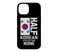 Carcasa para iPhone 14 Half Korean Better Than None Funny Korea Pride Bandera Coreana