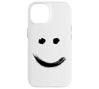 Carcasa para iPhone 14 Happy Pleased Face - Minimal Black Drawing