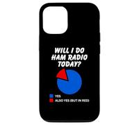 Carcasa para iPhone 14 ¿Haré radioaficionado hoy? Sarcastic Pie Chart Amateur Radio