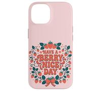 Carcasa para iPhone 14 Have A Berry Nice Day Retro Cute Strawberry Groovy Aesthetic