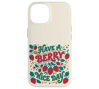 Carcasa para iPhone 14 Have A Berry Nice Day Retro Strawberry Groovy Aesthetic
