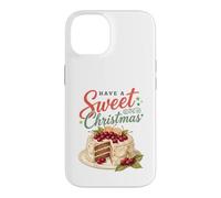 Carcasa para iPhone 14 Have A Sweet Christmas Retro Cherry Cake Baking Lover