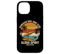 Carcasa para iPhone 14 Hawaiian Soul Surf Club 70 Aloha Retro Beach Surfer Girl
