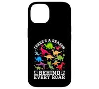 Carcasa para iPhone 14 Hay una razón detrás de Cada Rugido Lindo Dinosaurio SPED Autismo