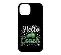 Carcasa para iPhone 14 Hello Coach Silbato Plaid Sports Mentor Design